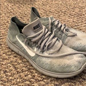 Nike free rn Flyknit! Worn but have lots of life!